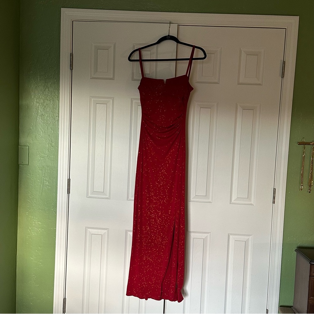 y2k sparkly maxi
